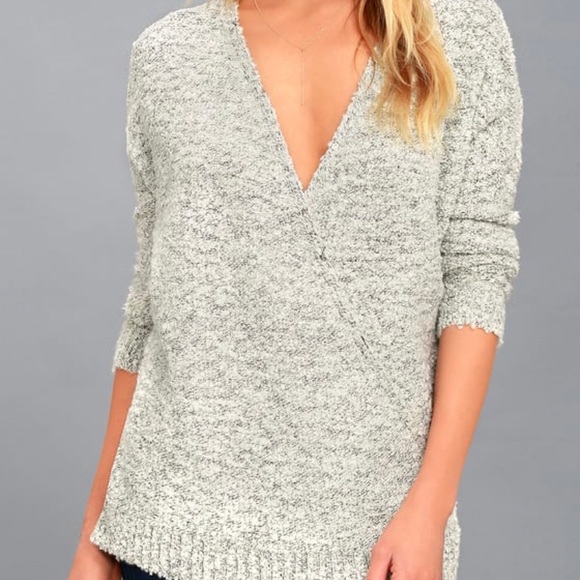 RD Style Sweaters - ⭐️ 3/$30 RD Style Cozy Dream Grey Wrap Sweater